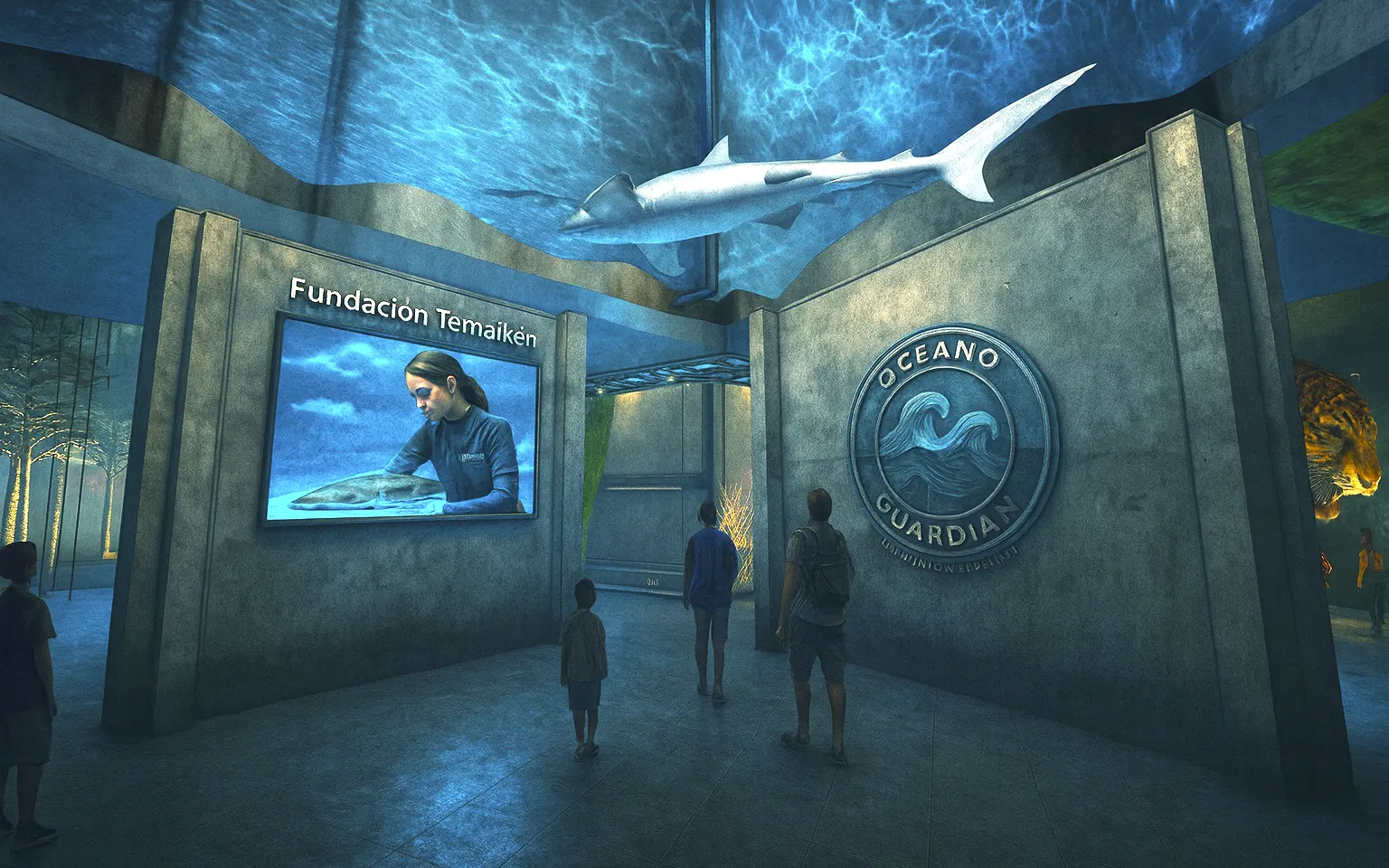 Una base de control en el bioparque del Temaiken.