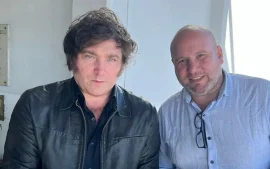 Javier Milei y Maxi Patti