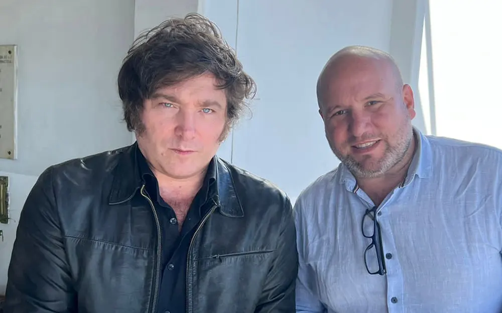 Milei y Maxi Patti Javier Milei y Maxi Patti