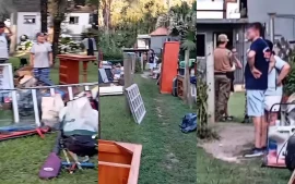 Desalojo de 5 familias en la costanera de Escobar