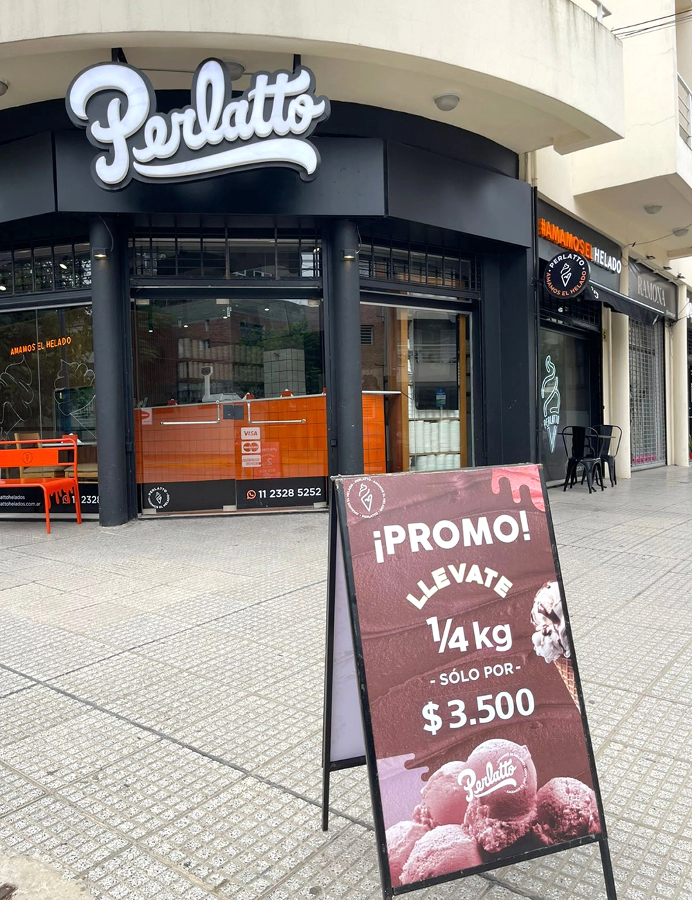 La nueva sucursal de Perlatto en la esquina de C&eacute;sar D&iacute;az y Juan Pablo Asborno.