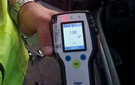 Registro de alcoholemia de 1.60