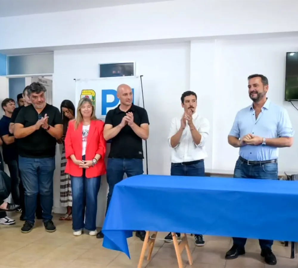 Ariel Sujarchuk habla en la sede del PJ