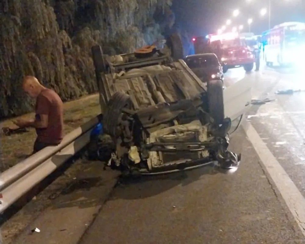 Accidente noche en Maschwitz