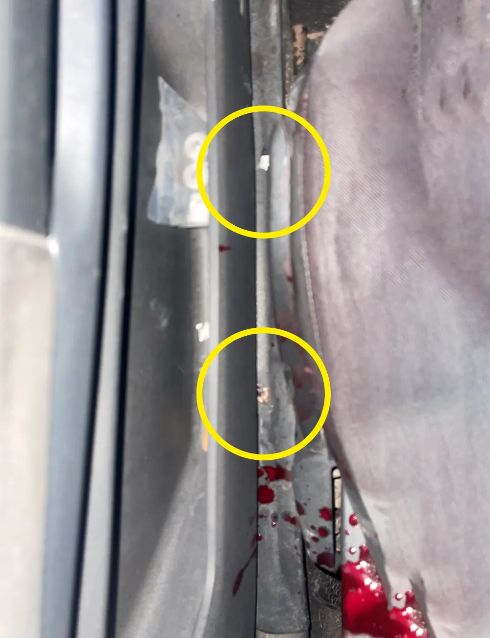 Balas en el Volkswagen Fox.