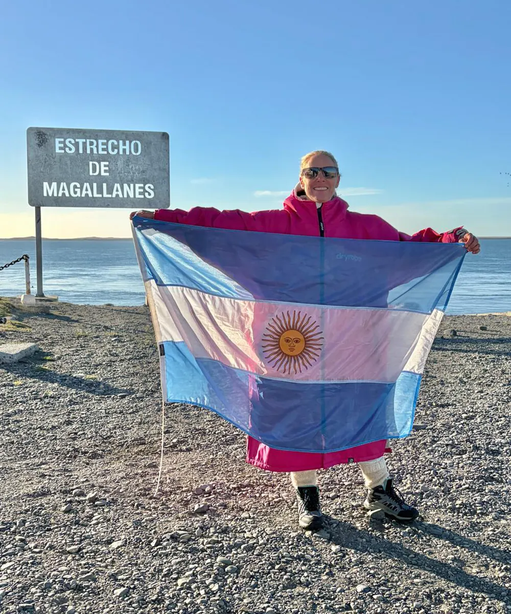 Lorena Fern&aacute;ndez en el Estrecho de Magallanes