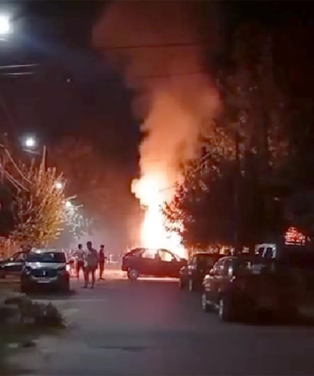 Incendio en la calle General Las Heras