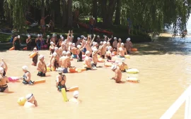 El maratón acuático en el Paraná fue para un joven nadador de San Martín