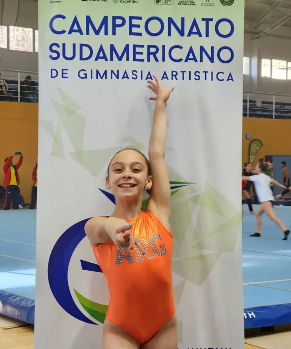 Martina Begnes en el campeonata sudamericano
