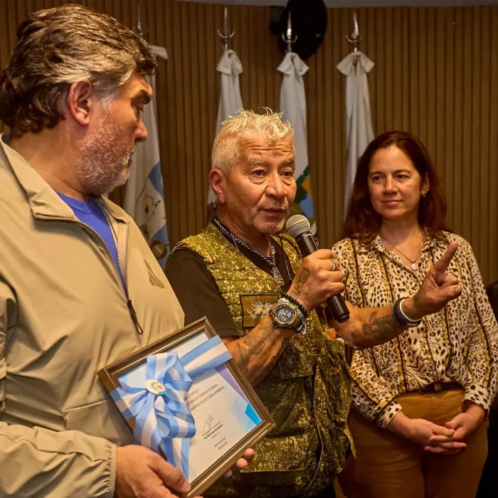 Jorge D'angelo ex combatientes de la guerra por las Malvinas.