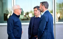 Costantini, Kicillof y Sujarchuk en el Malba Escobar
