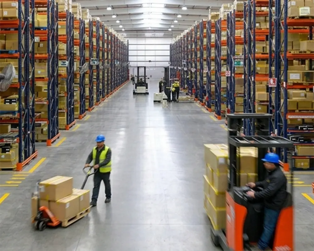 Operarios de la empresa TRF.