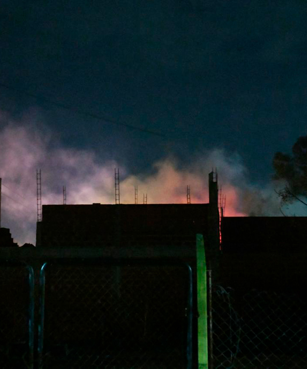 Vivienda incendiada en Maschwitz.