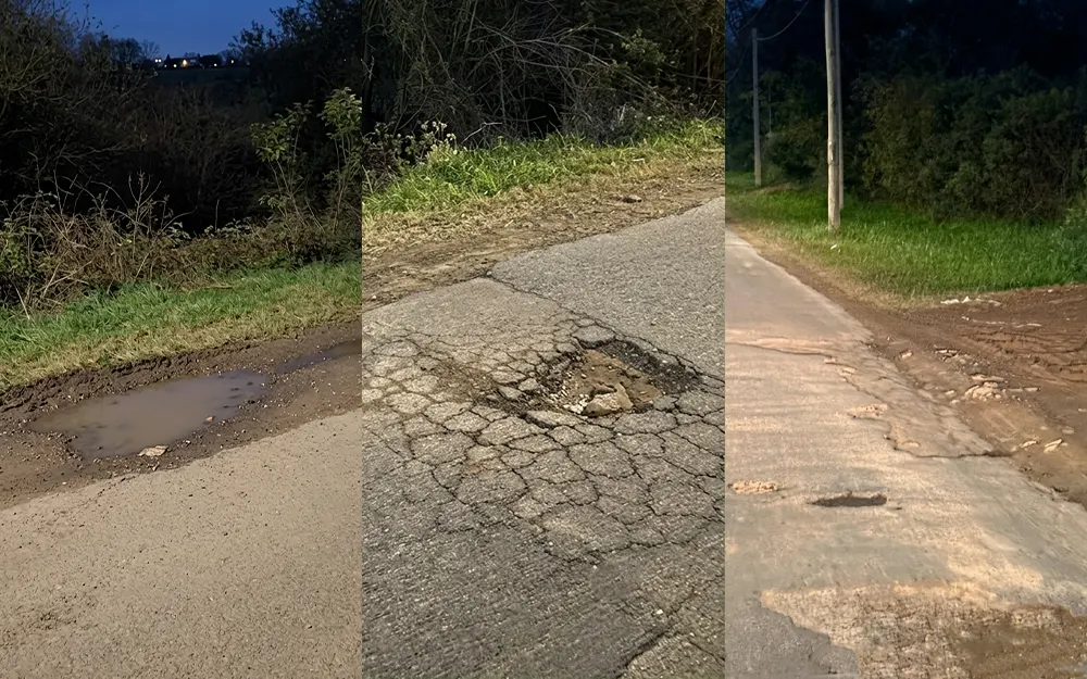 Reclamo por el mal estado de la calle Boote en Loma Verde