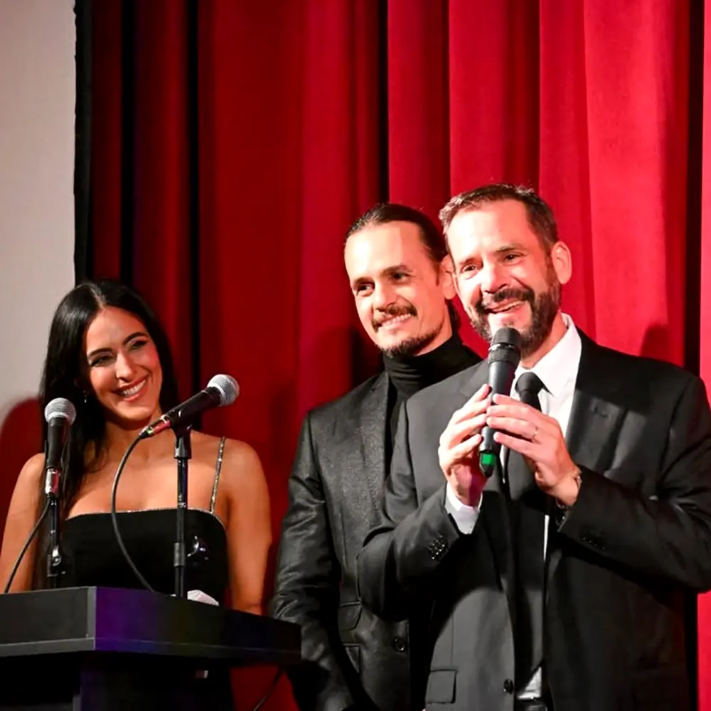 Sujarchuk durante su discurso.