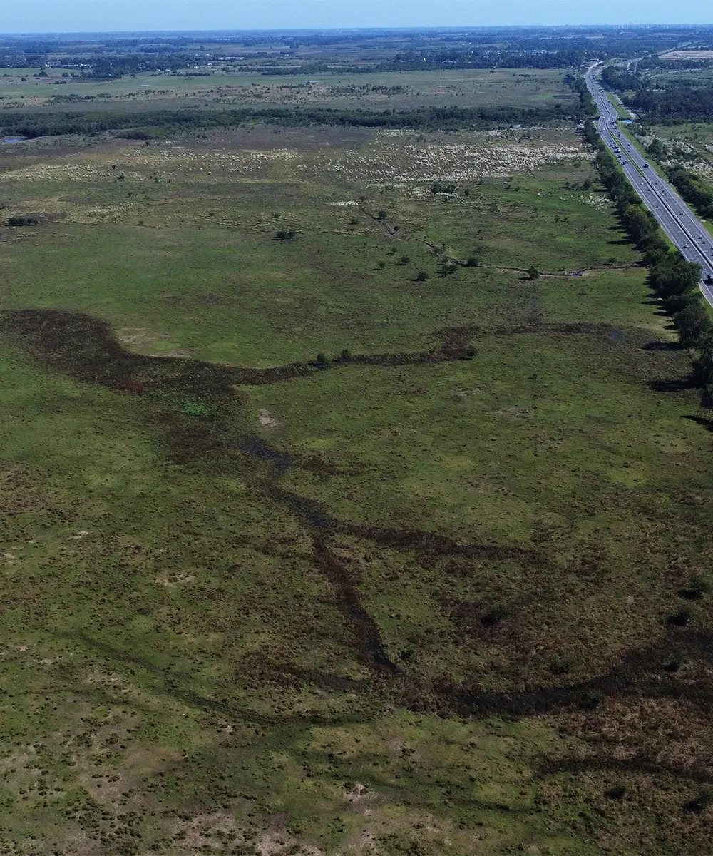 Tierras rurales que ser&iacute;an ocupadas por el futuro parque industrial de Loma Verde