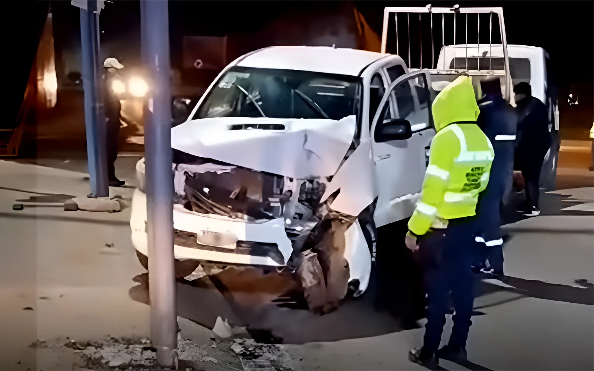El conductor alcoholizado perdió el control de su vehículo.