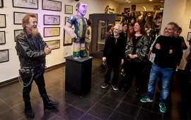 Nelson Luty expone en el Concejo Deliberante.