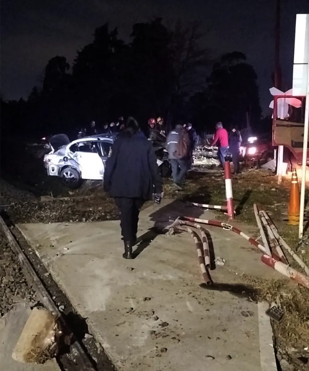 Accidente ferroviario en Matheu.
