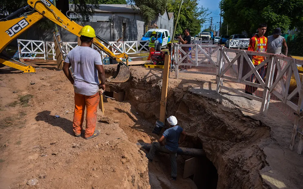 La red de AySA llegará al barrio San Luis con una inversión pública y privada