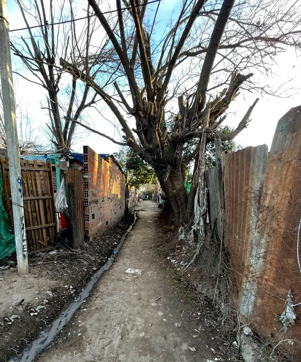 Pasillo donde detuvieron al agresor en Villa Bote.