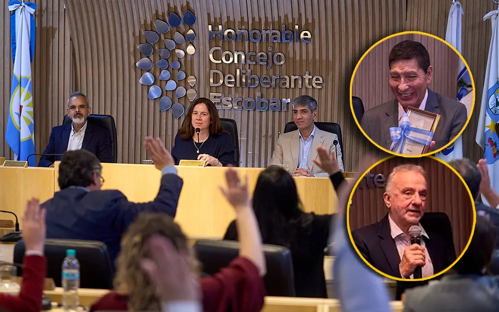 El Concejo Deliberante de Escobar distinguió a dos reconocidos pediatras