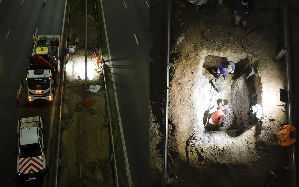 Autopistas del Sol inició la reconstrucción de la pasarela del kilómetro 50