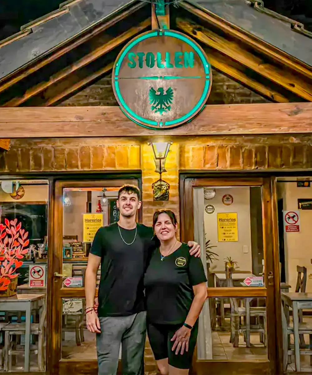 Juan Ceratto y su tía Celeste, titulares de Stollen