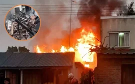 Incendio de una casa