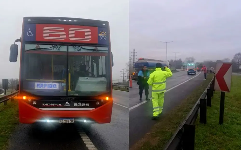 Un policía motorizado murió al chocar contra un colectivo en la Panamericana