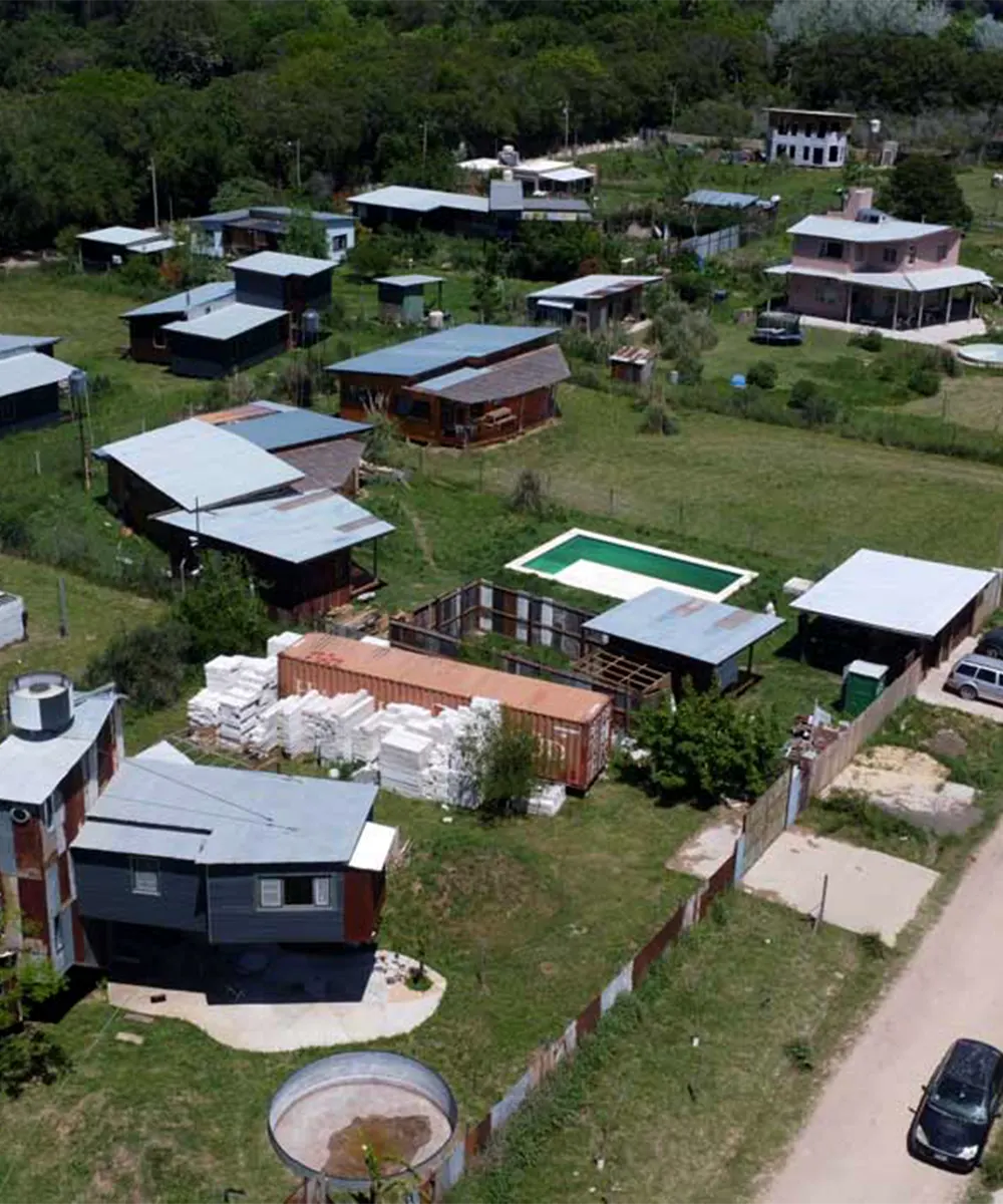 vista aérea del barrio de la música
