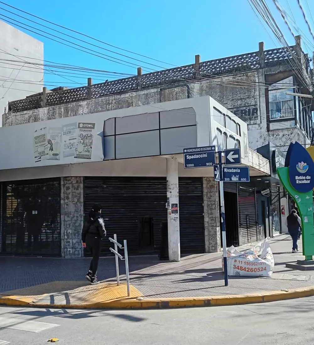 Esquina de Spadaccini y Rivadavia, donde se instalar&aacute; el local de hamburguesas