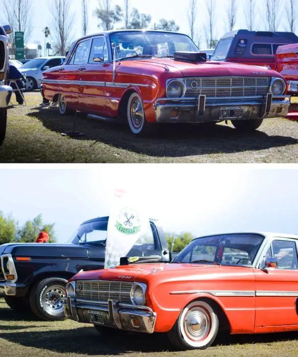 Exposición de autos antiguos.