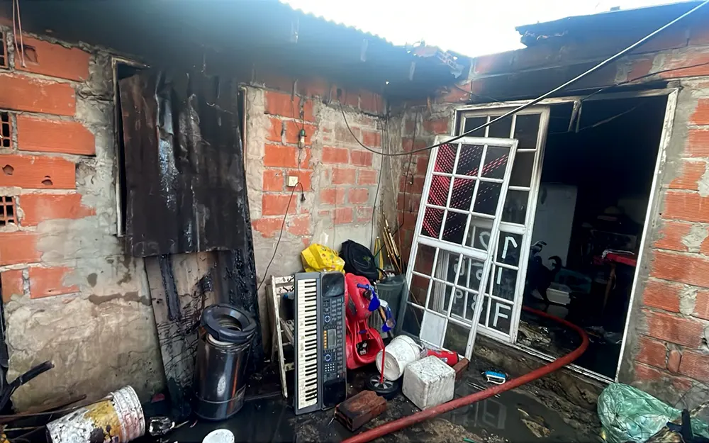 Incendio en una vivienda de Ingeniero Maschwitz.