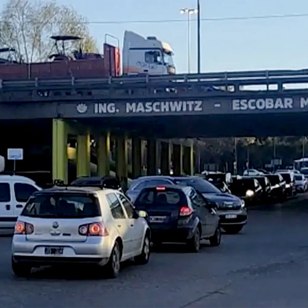 congestionamiento en ruta 26 y panamericana