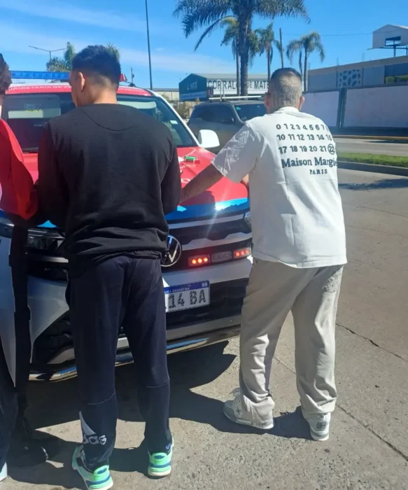 Callejero Fino, durante su detenci&oacute;n en Tigre por portaci&oacute;n ilegal de arma de guerra.