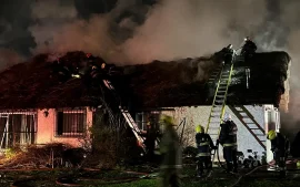 Incendio en una vivienda de Matheu.