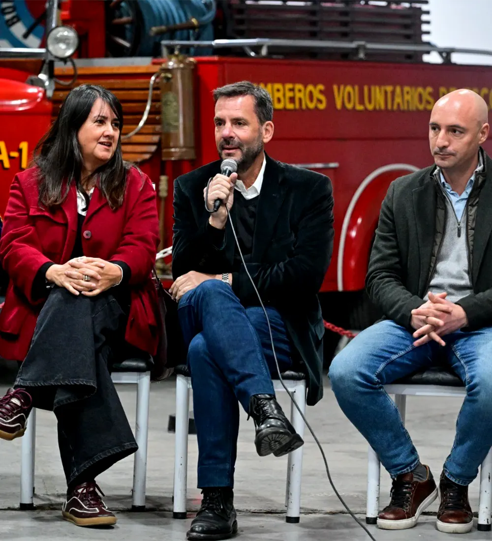 Laura Cejas, Ariel Sujarchuk y Carlos Ramil