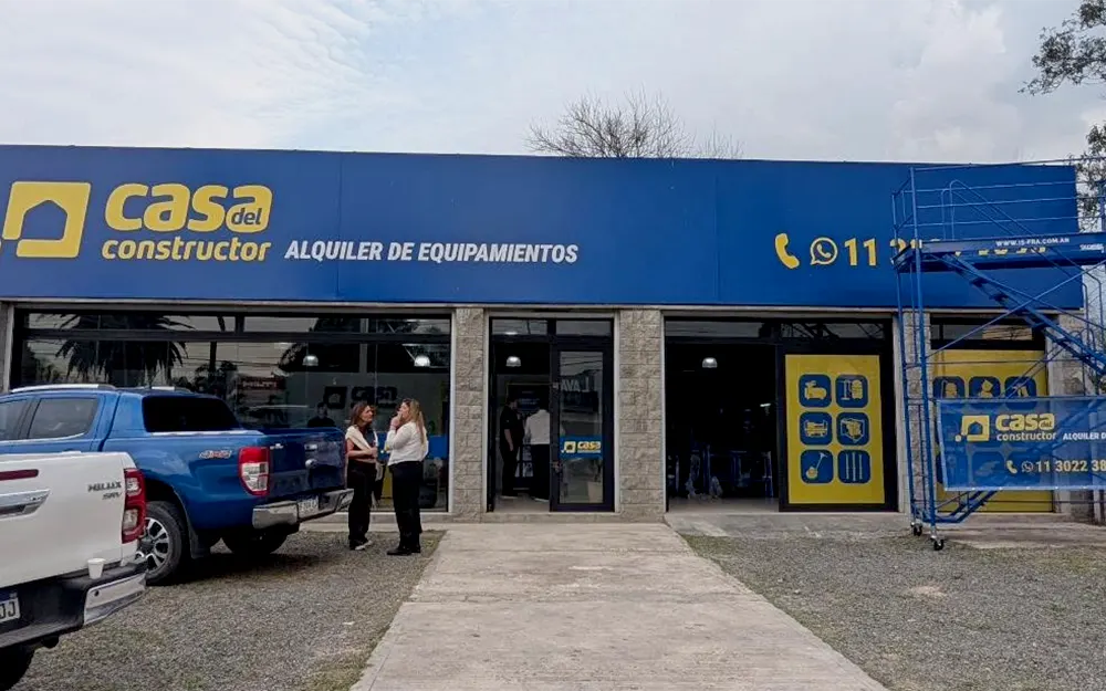 La Casa del Constructor llegó a Escobar con su propuesta de alquiler de equipos para obras