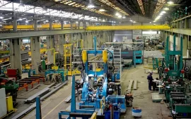 El interior de la planta de DIN S.A en Escobar.