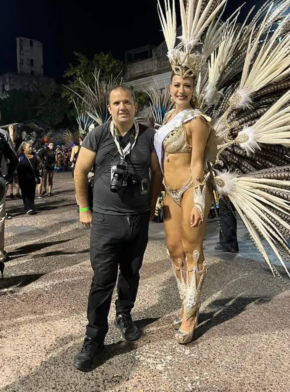 Eduardo Schlemminger en el carnaval de Gualeguaych