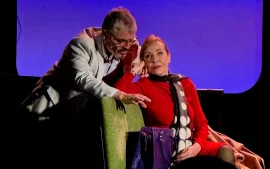 Germán Palacios e Inés Estévez en la obra “El hombre inesperado”