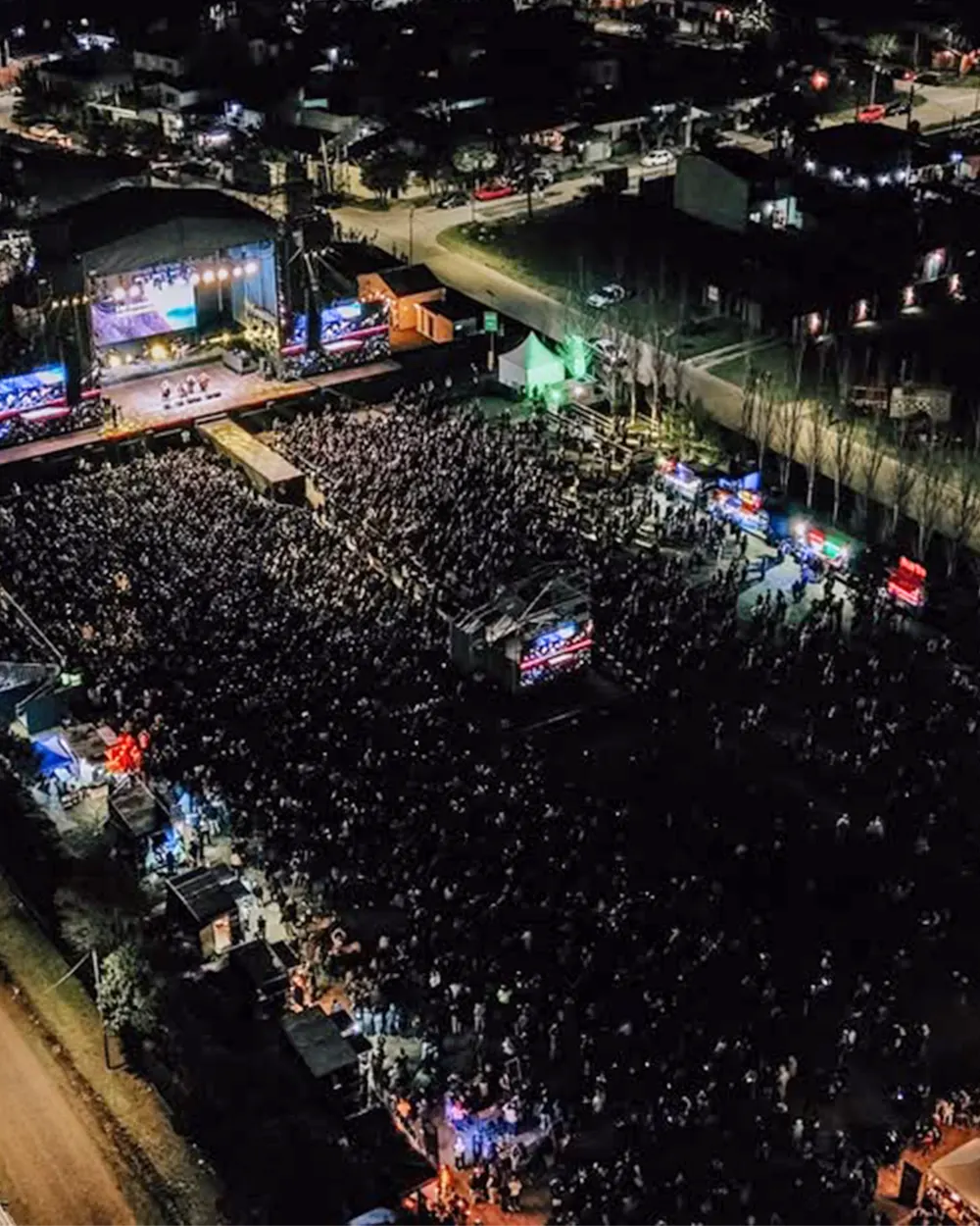 Recital en la Fiesta de la Flor (vista de drone)