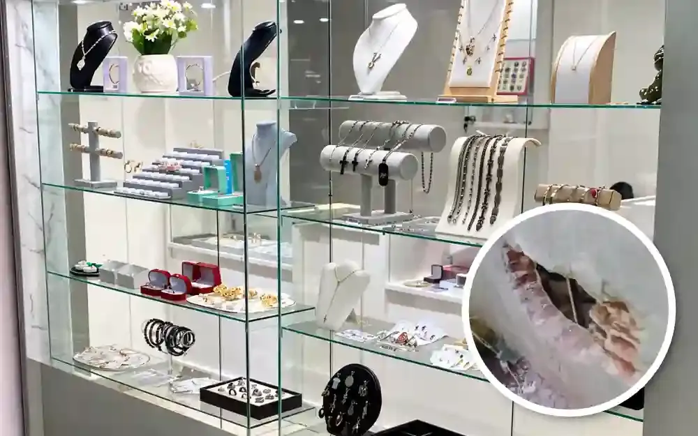 Boqueteros roban dinero y mercadería en una céntrica joyería de Garín