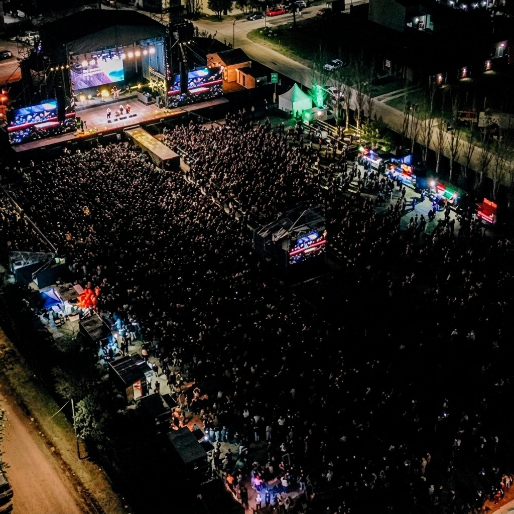 Concierto multitudinario de Los Manseros Santiague&ntilde;os 