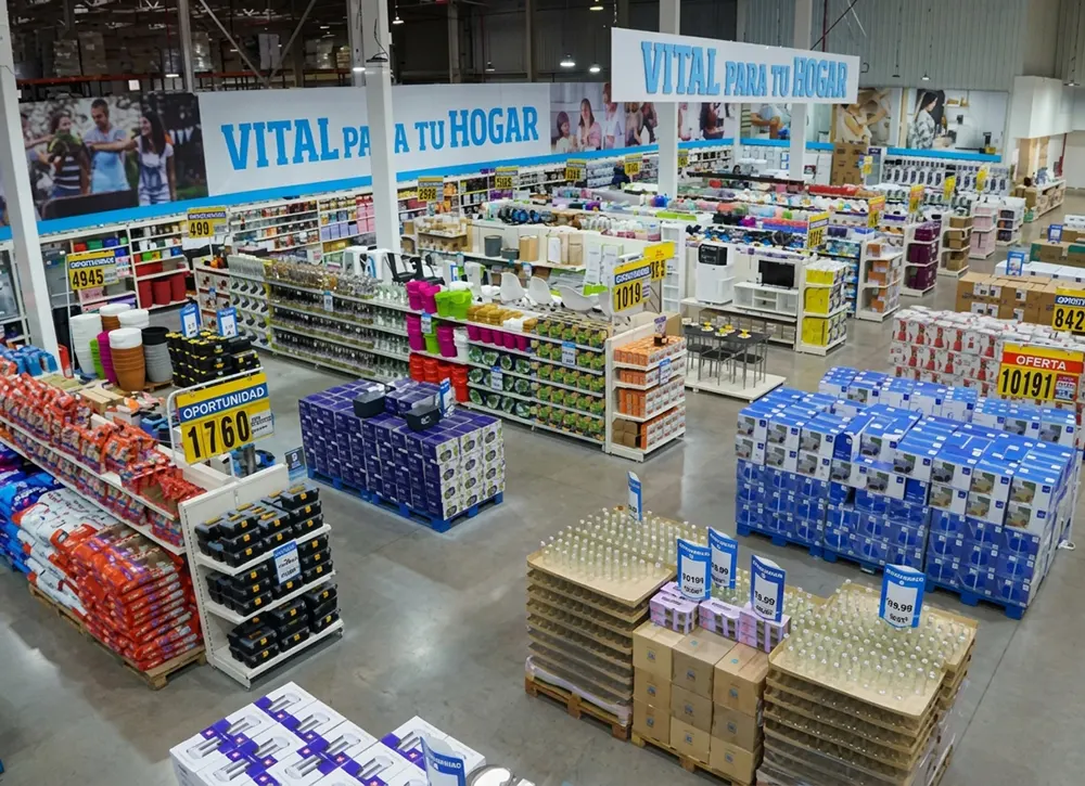 supermercado vital Cajeros, góndolas del supermercado Vital
